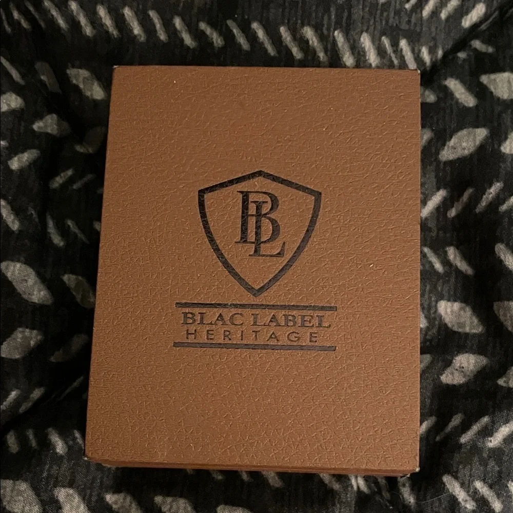 Blac Label Heritage Silver and Black Men's Stud Set